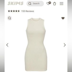 SKIMS Cotton Rib Tank Dress Brand New